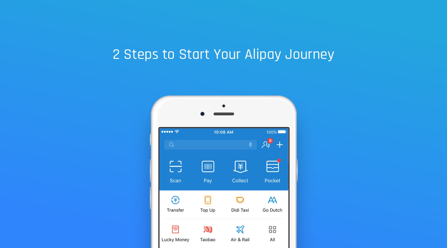 2 Steps to Start Your Alipay Journey