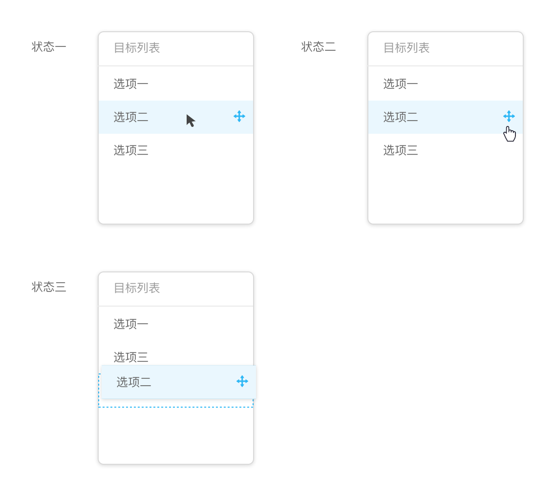 Example of Drag and Drop List