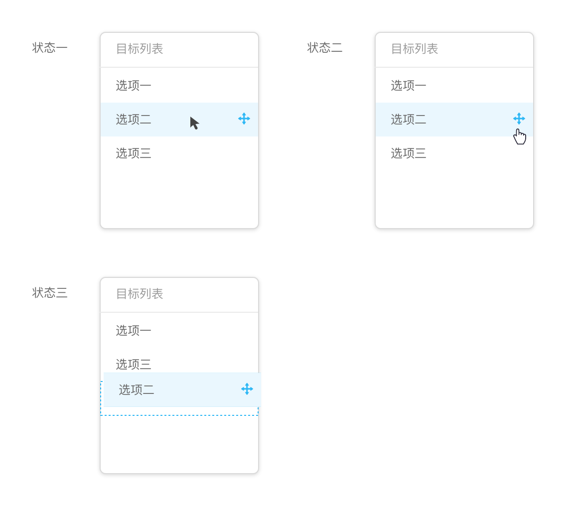 拖放列表示例